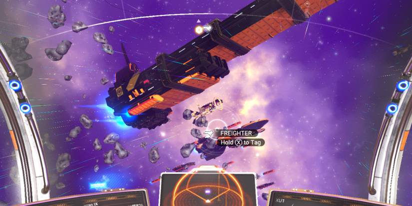 freighter in space nms