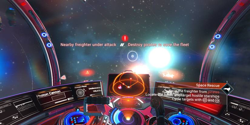 freighter under attack no mans sky