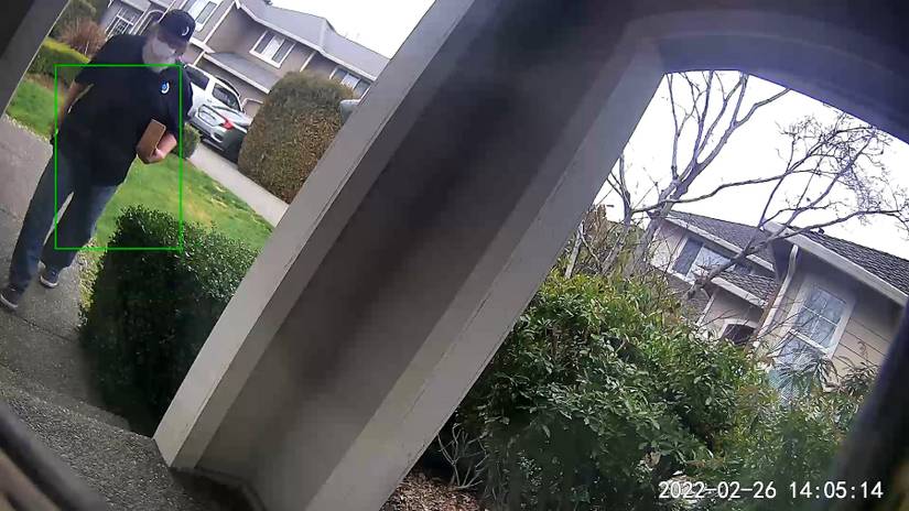 Front door cam showing Valve boss Gabe Newell approaching the house.