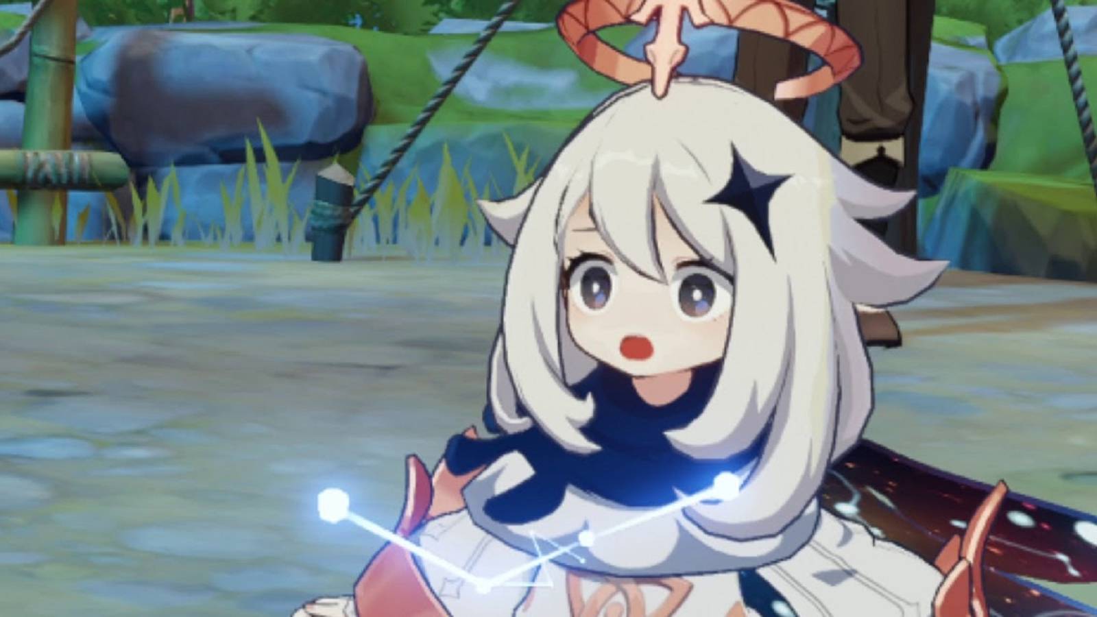 genshin impact paimon shock face feature