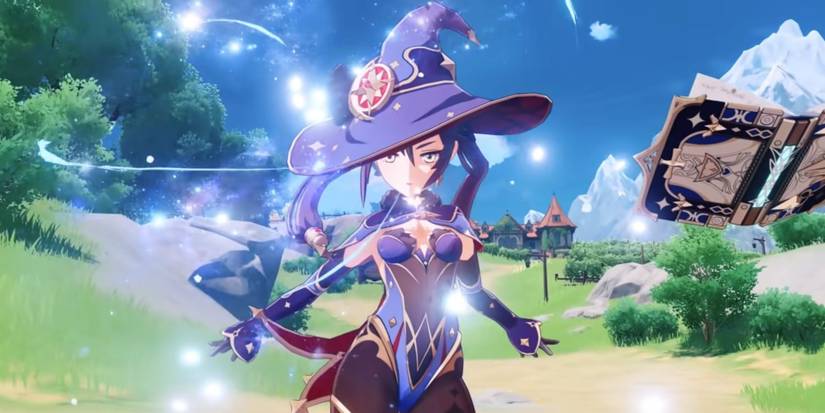 mona attack animation in genshin impact