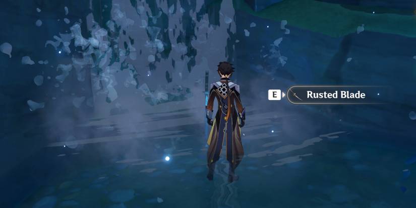 zhongli with rusted blade from genshin impact