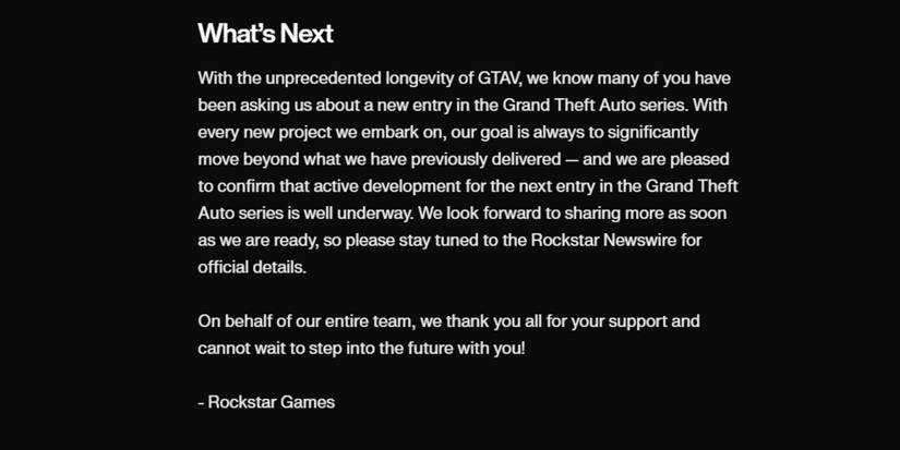 grand theft auto 6 community update reveal