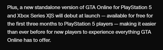 gta online ps5 free