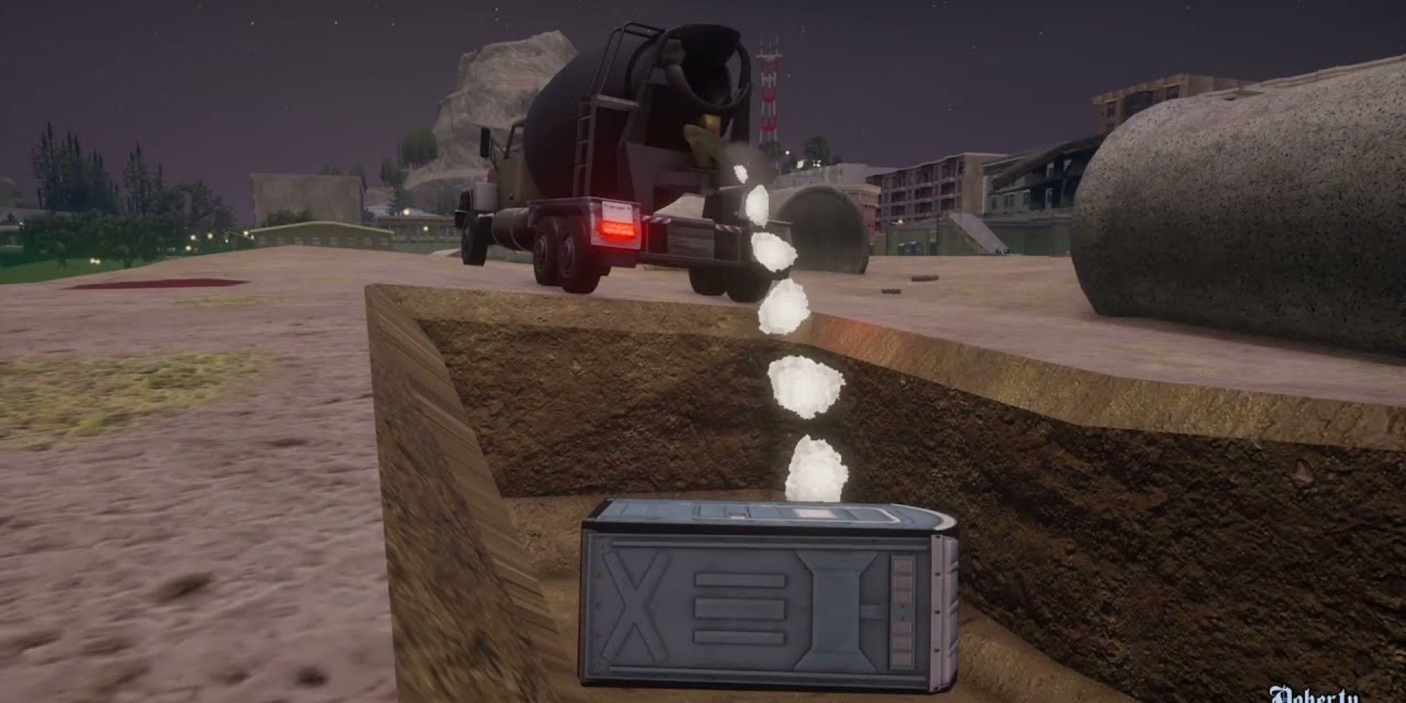 gta san andreas cj buries a foreman