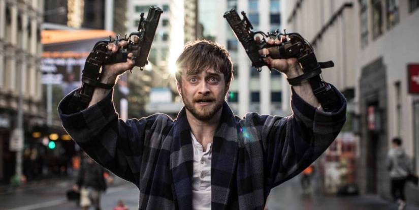 guns akimbo surrender scene