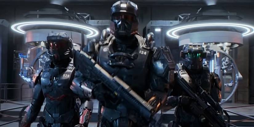 halo live action spartans walking towards the camera 
