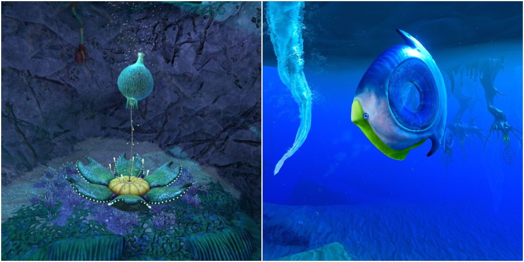 Subnautica Below Zero (Left) Oxygen Plant (Right) Titan Holefish