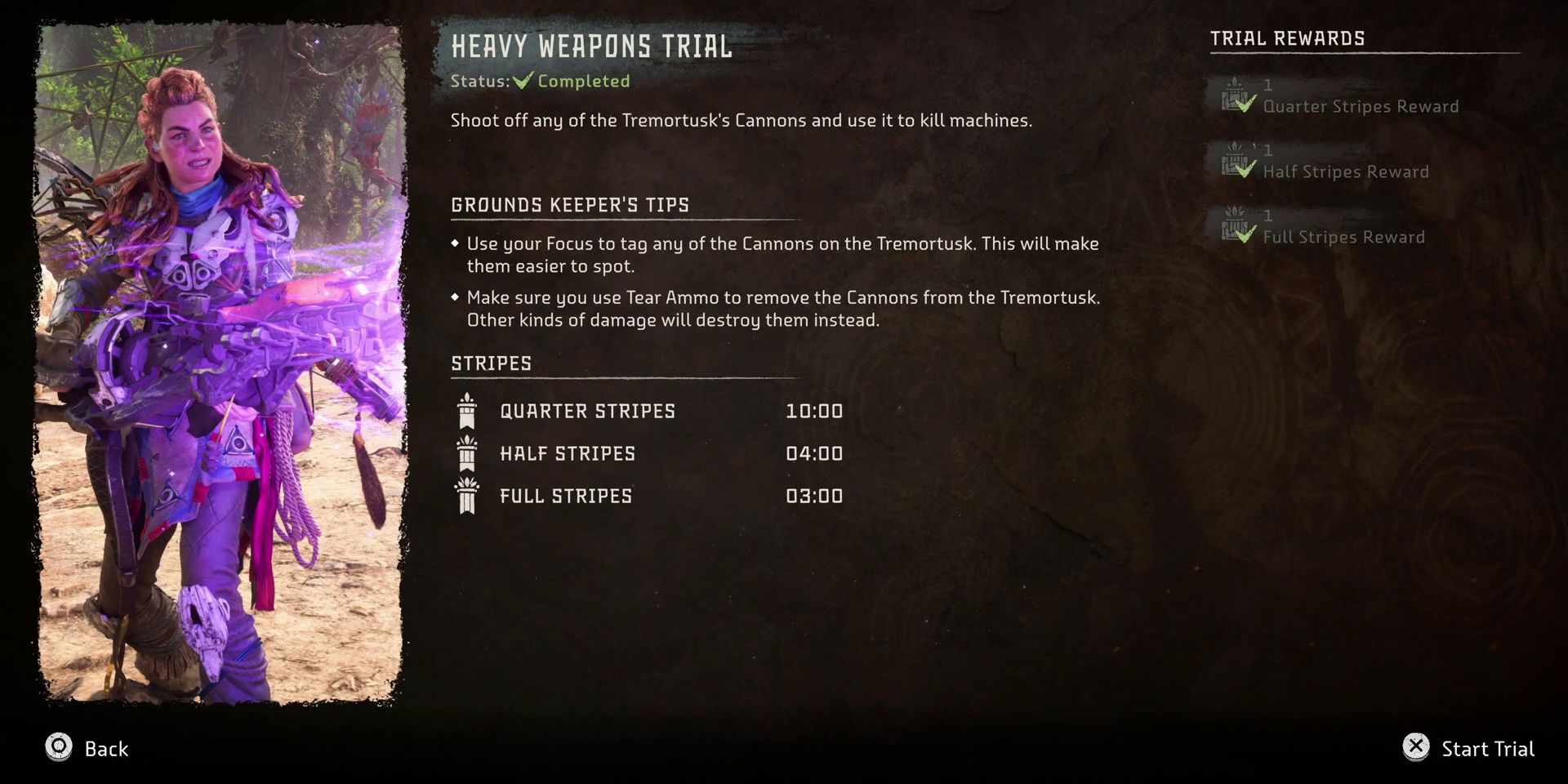 Horizon-Forbidden-Legacy-Raintrace-Hunting-Guide-05-Heavy-Weapons-Trial-Info