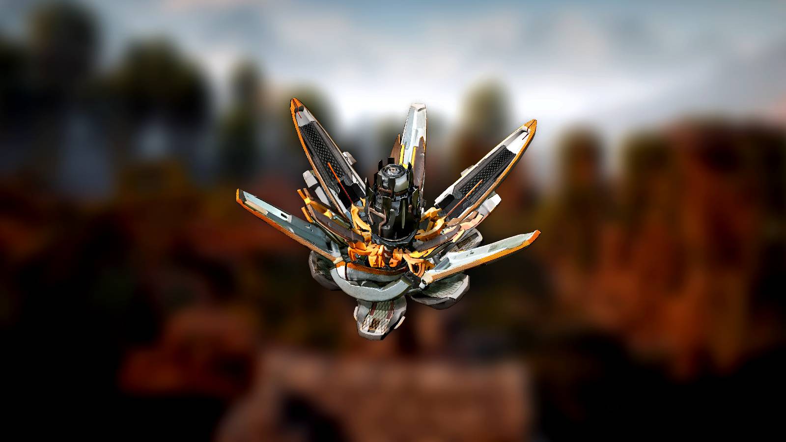 horizon zero dawn metal flower collectible closeup