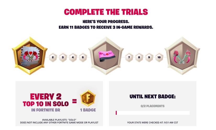 in game fortnite rewards stoneheart trials