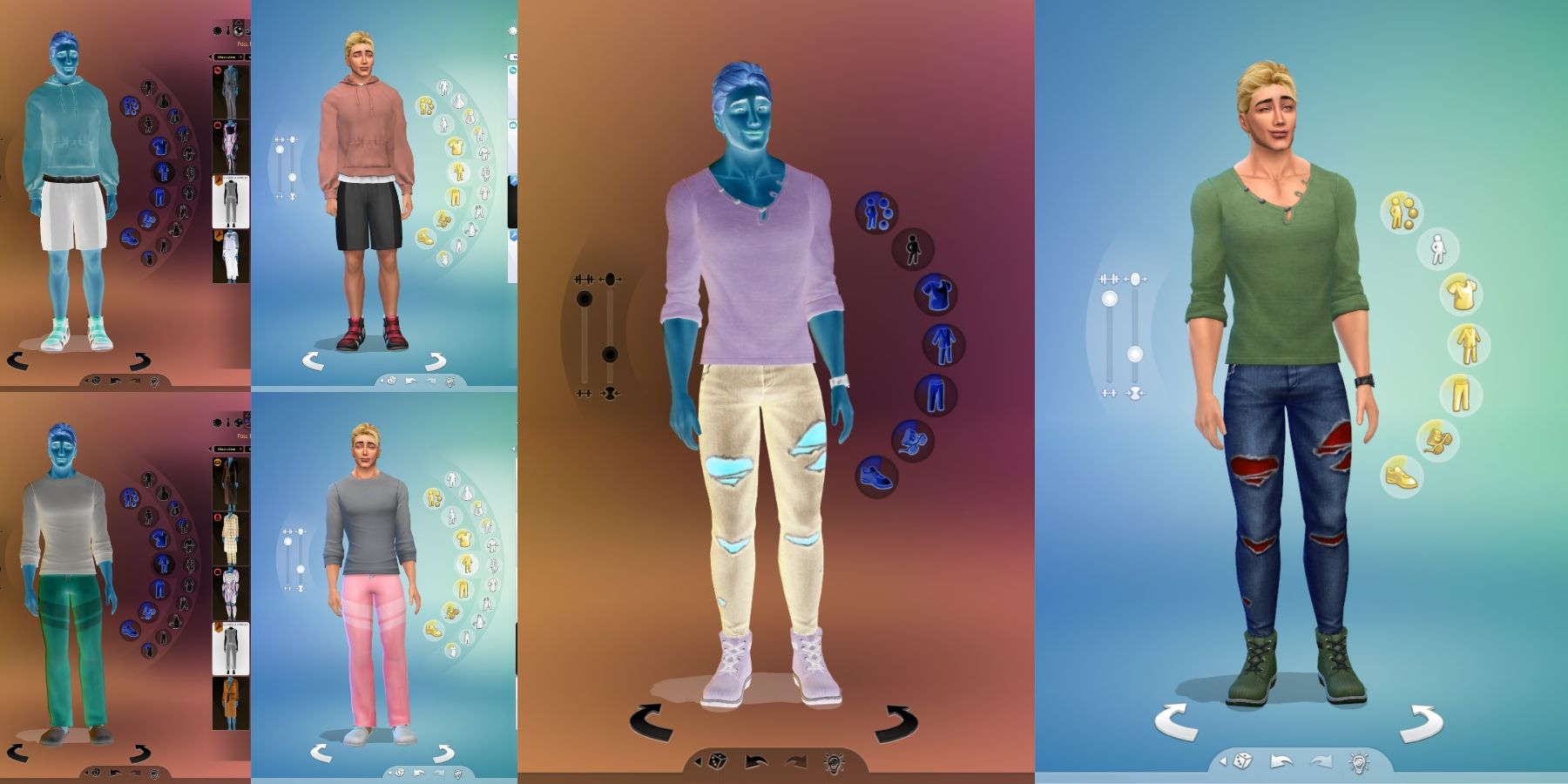 inverted challenge in Cas in the Sims 4