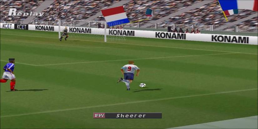 Player running with the ball