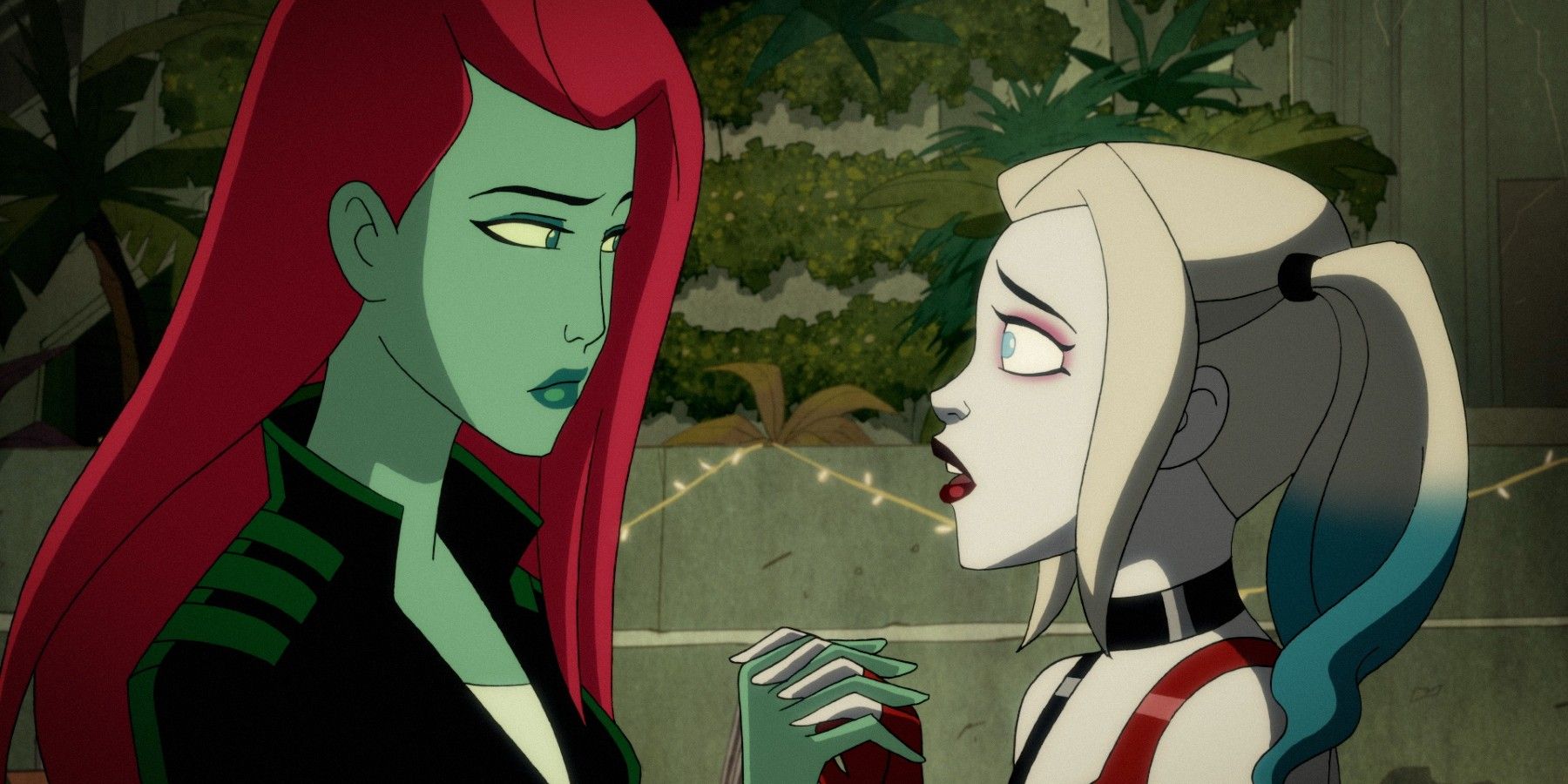 animated Poison Ivy and Harley Quinn
