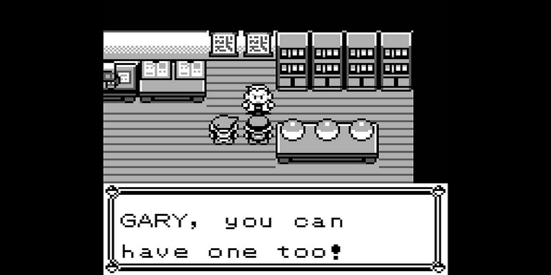 Pokemon game boy picking a starter