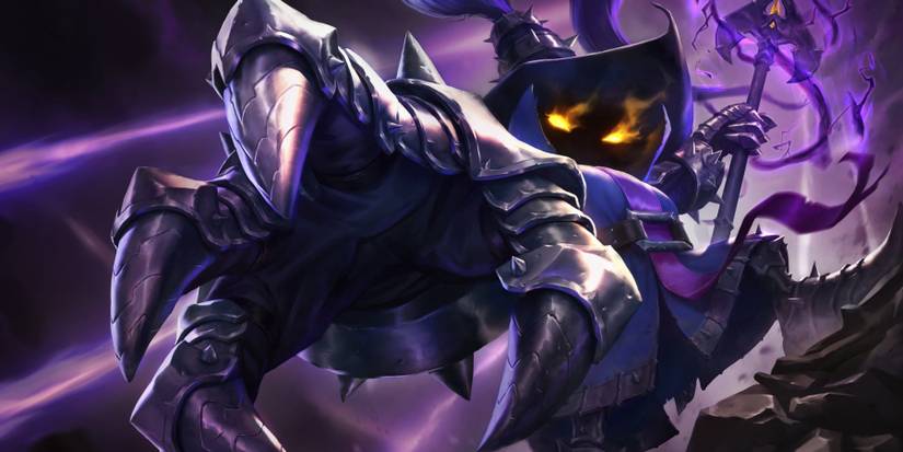 Veigar Casting A Spell With Dark Magic