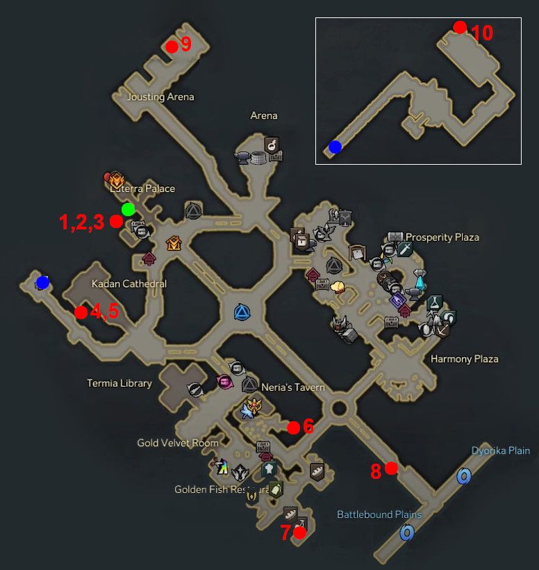 Lost Ark: Luterra Castle Mokoko Seed Locations