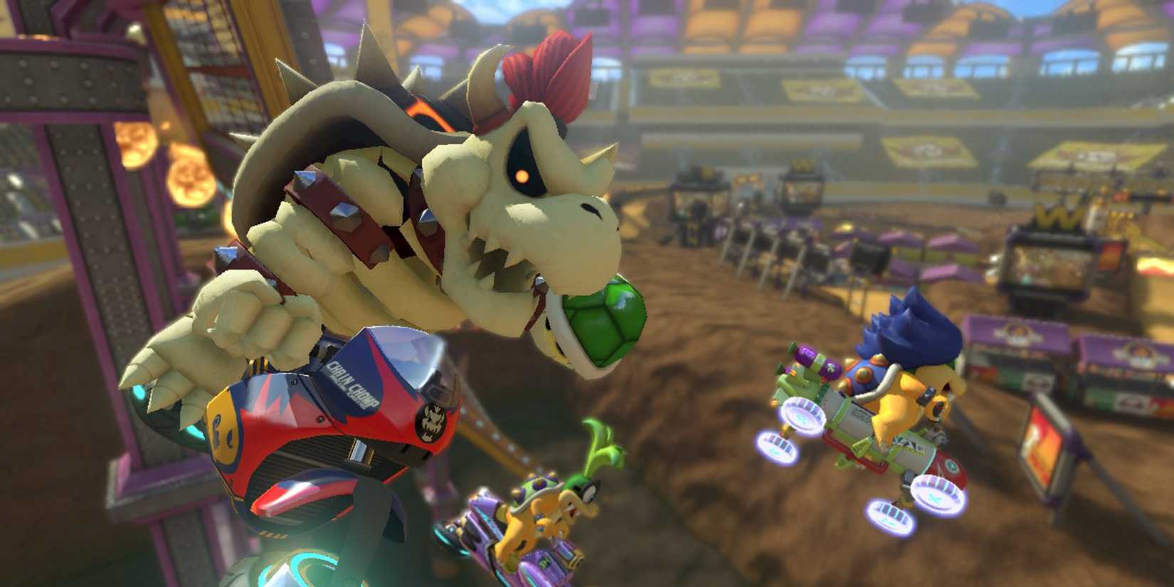 Dry Bowser in Mario Kart 8 Deluxe.