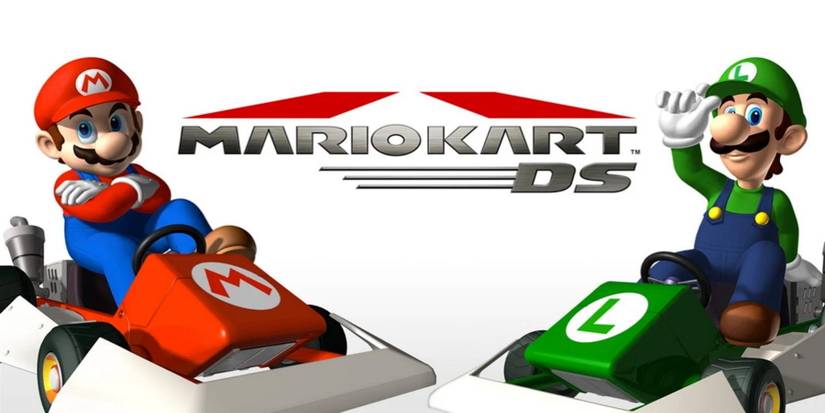 mario kart ds wallpaper with mario and luigi