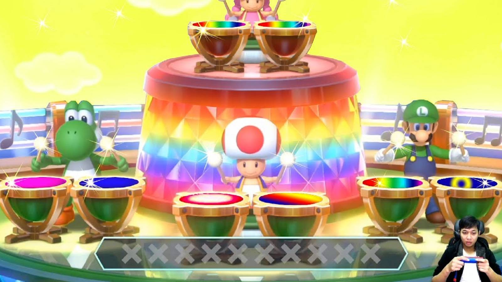 mario toad drummer feature