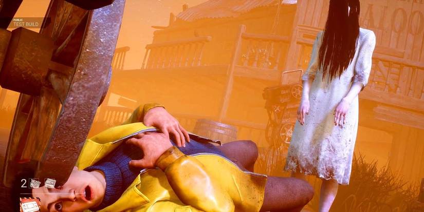 Sadako The Onyro standing over Survivor