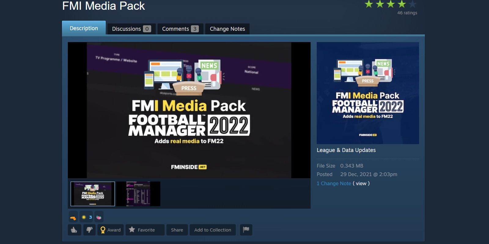 Media pack mod Steam page