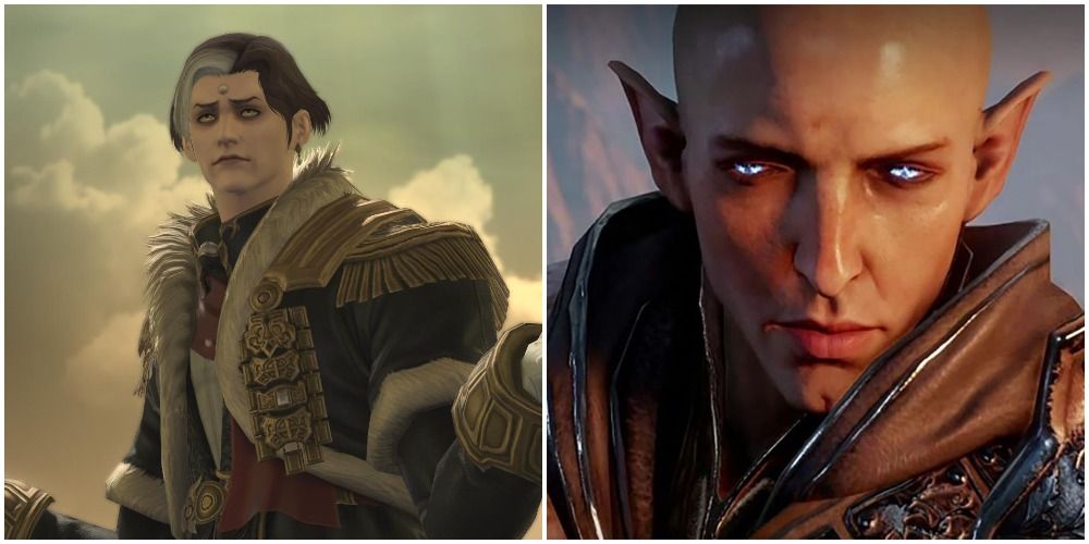 Split image of Emet-Selch and Solas.