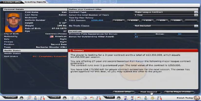 Out of the Park Baseball 2007 player information