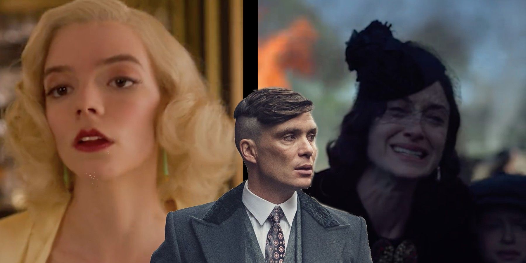 Peaky Blinders season 6 Gina Thomas and Lizzie split image