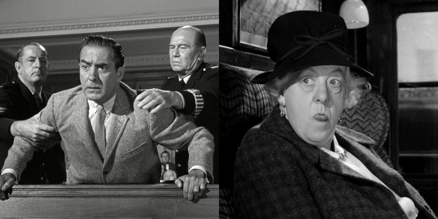 Best Agatha Christie novel adaptations feature split image Witness for the Prosecution and Murder She Said
