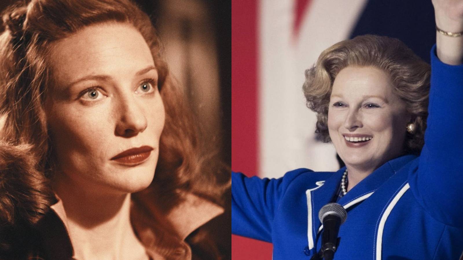 left: Cate Blanchett, right: Meryl Streep