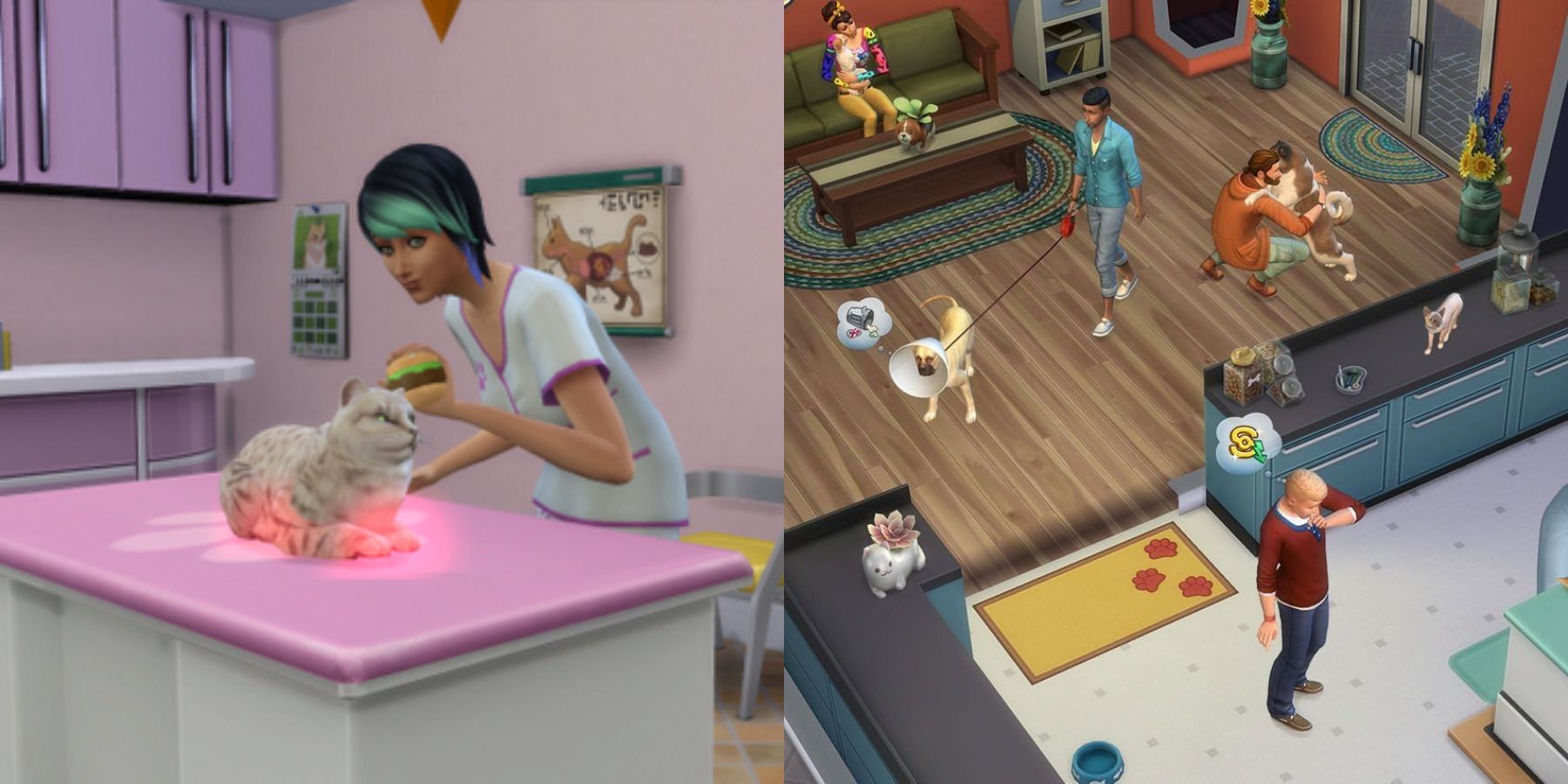 The Sims 4 vet clinic feature