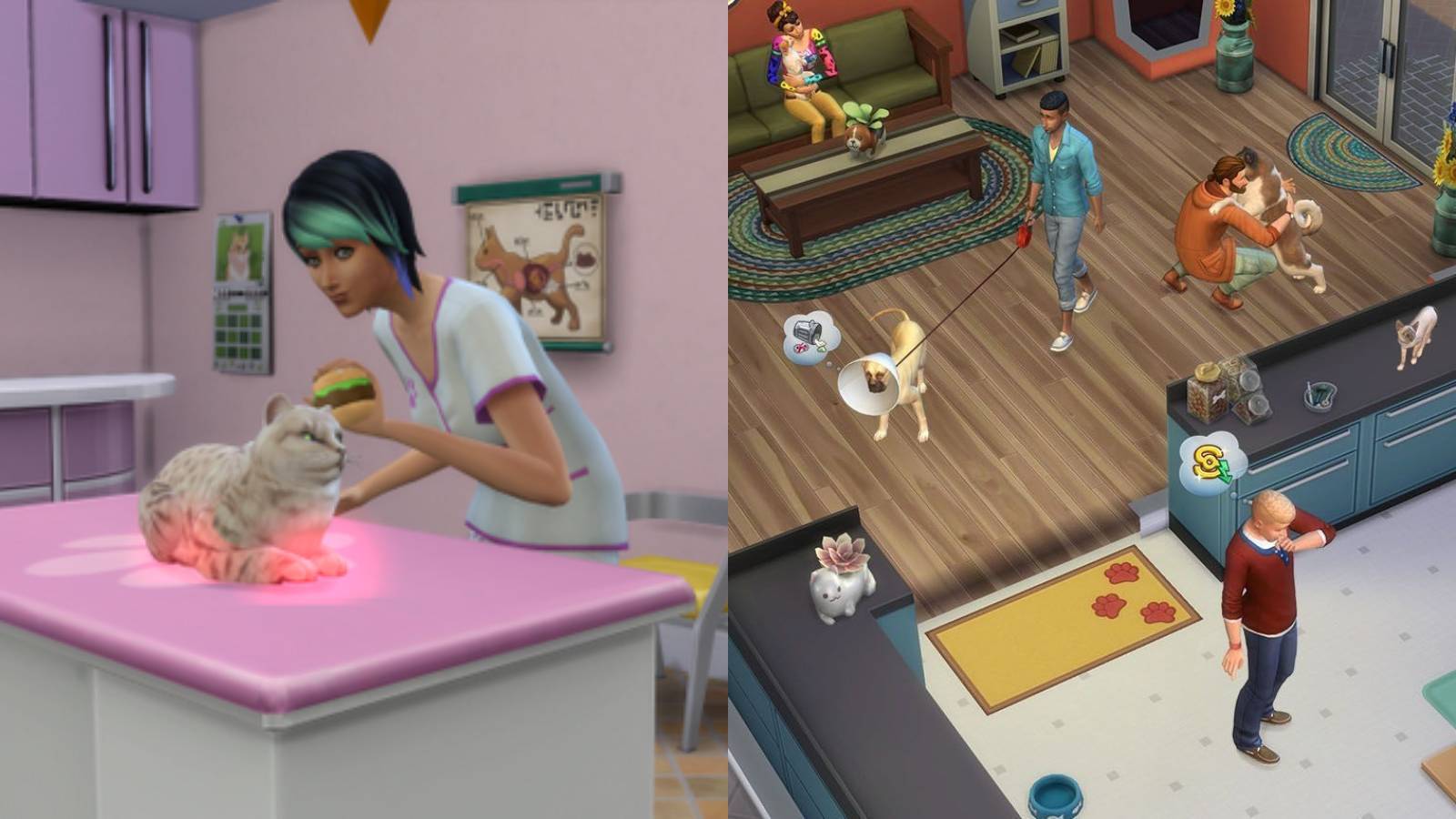 The Sims 4 vet clinic feature