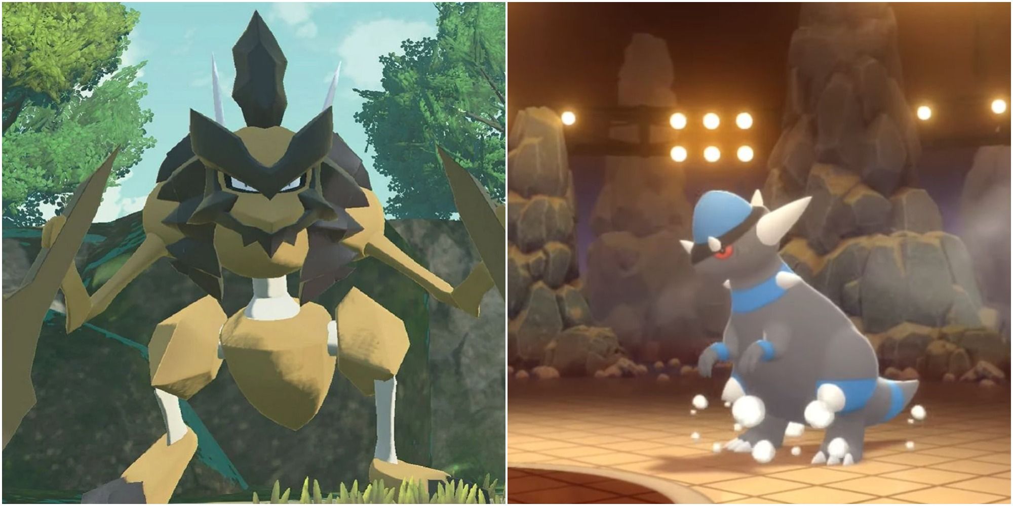 left: Kleavor, right: Rampardos