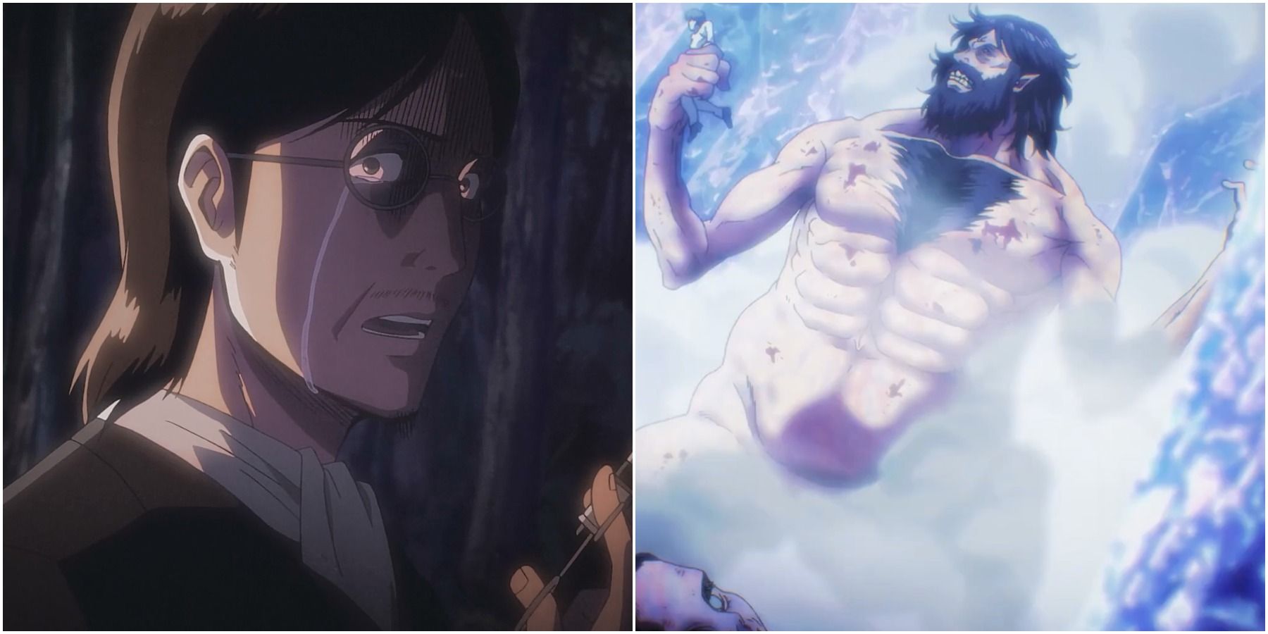 What did Eren Yeager tell Grisha Yeager with his Titan ability to