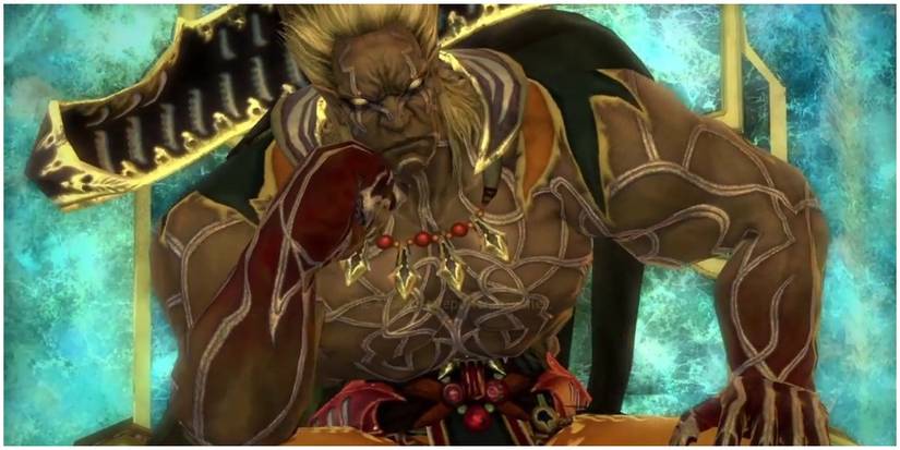 Emperor Xande on throne.