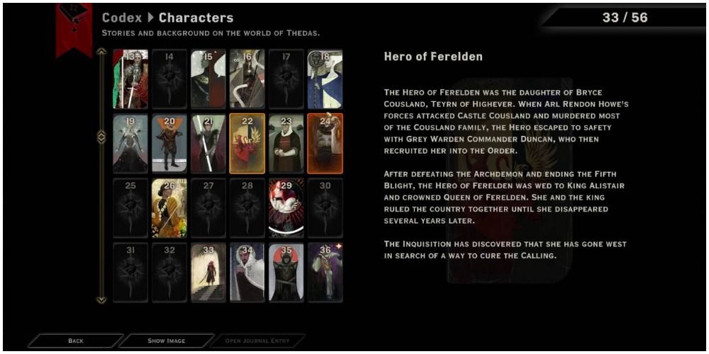 Inquisition character codices.