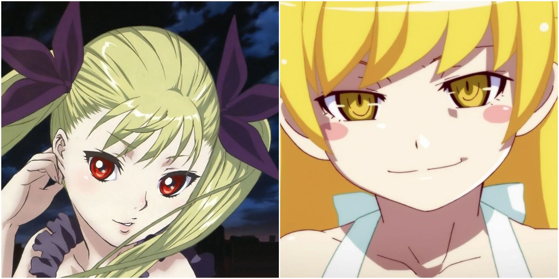 left: mina tepes, right: Shinobu Oshino