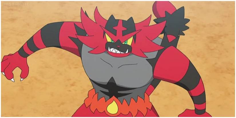 Incineroar in the anime.