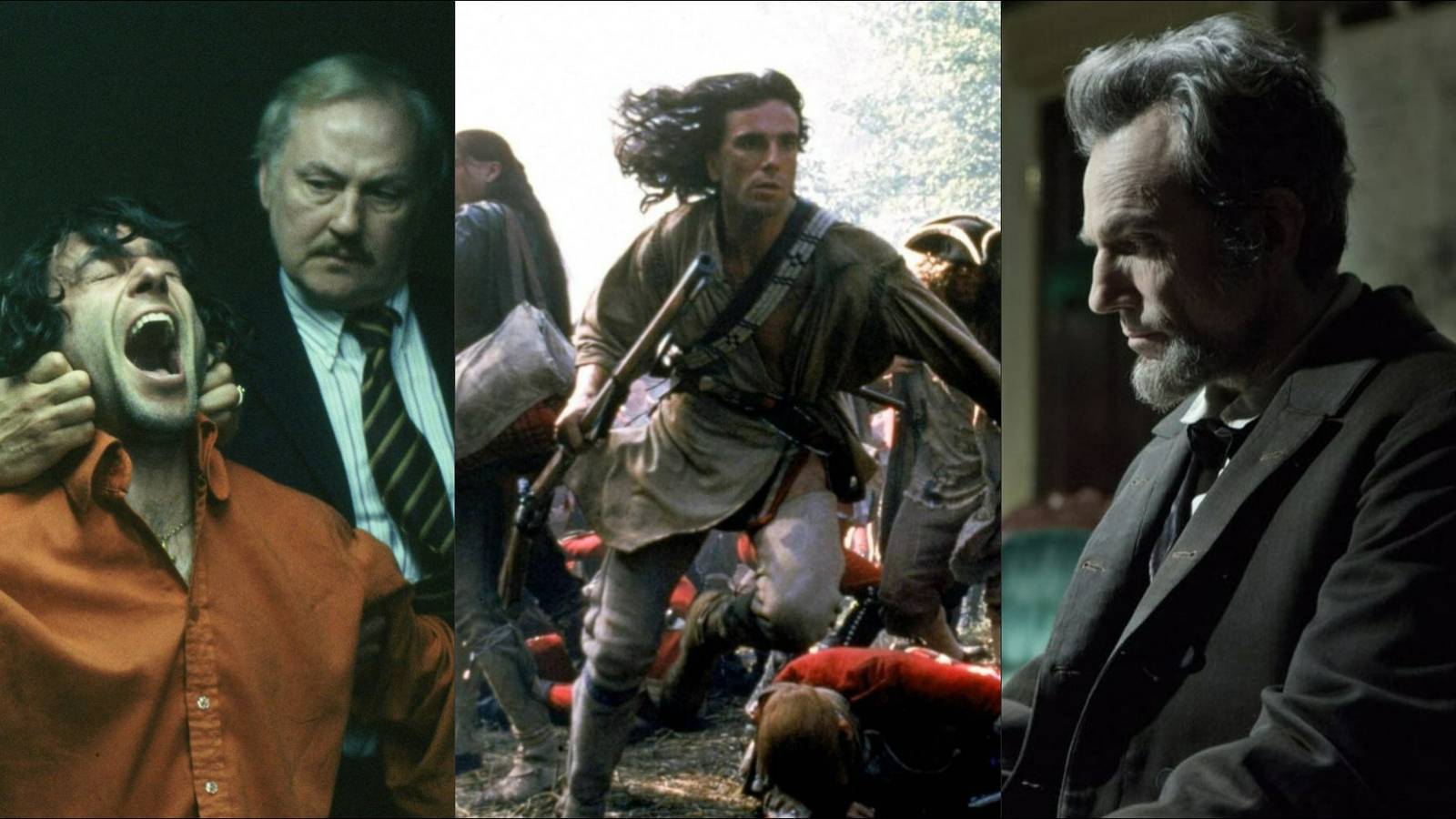 Three famous Daniel Day-Lewis characters