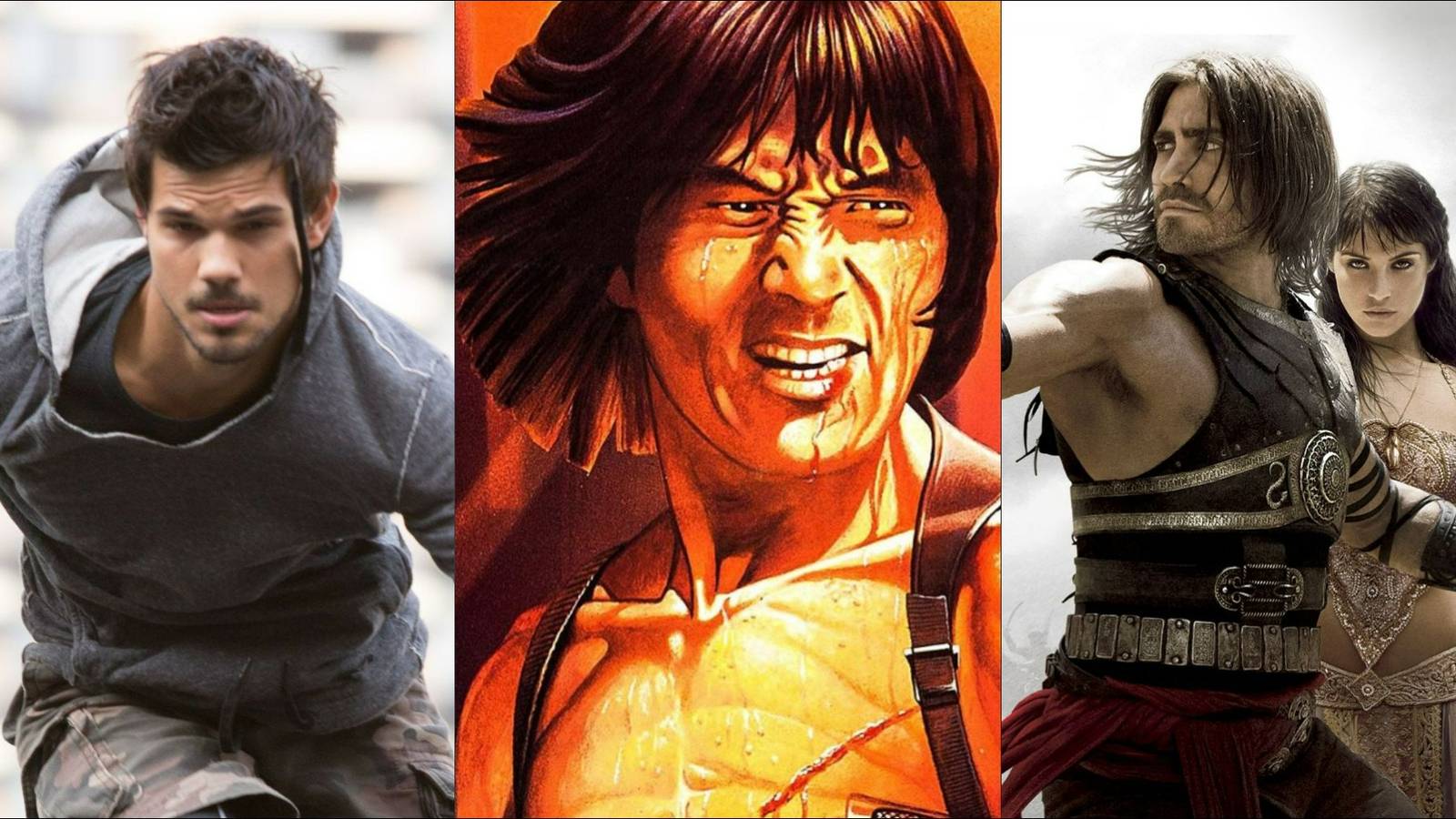 Characters from three great parkour films