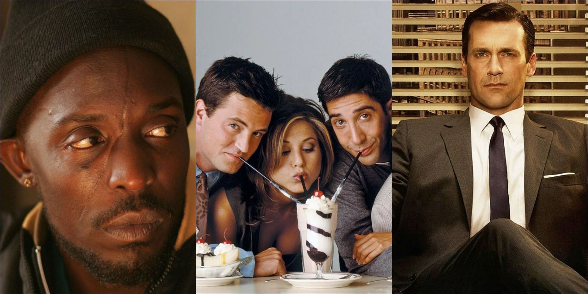 Characters from The Wire, Friends, and Mad Men