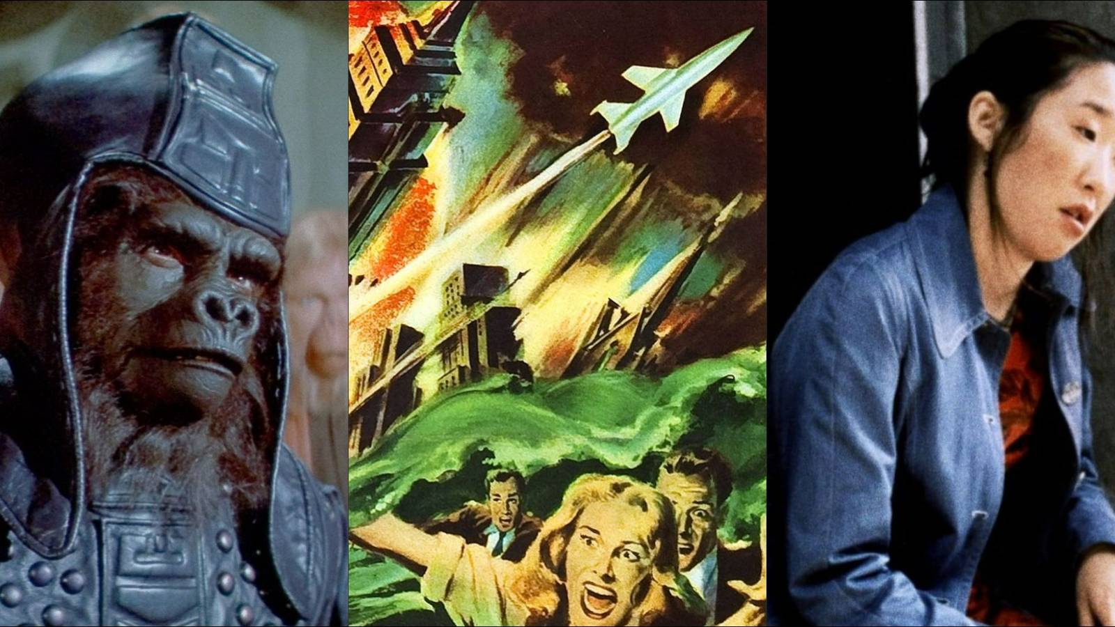 left to right: Beneath the Planet of the Apes, When Worlds Collide, Last Night