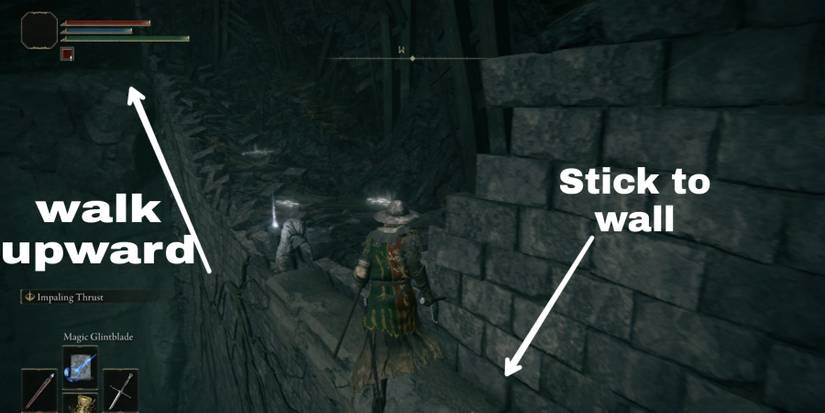 players sticking to the wall in elden ring