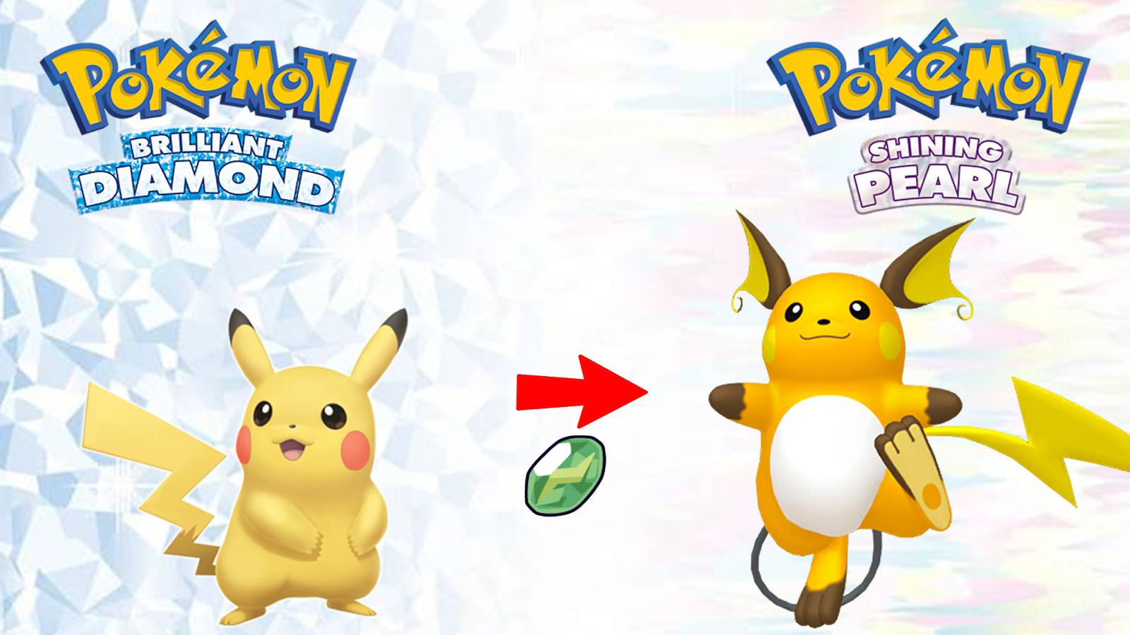 pokemon brilliant diamond shining pearl pikachu raichu