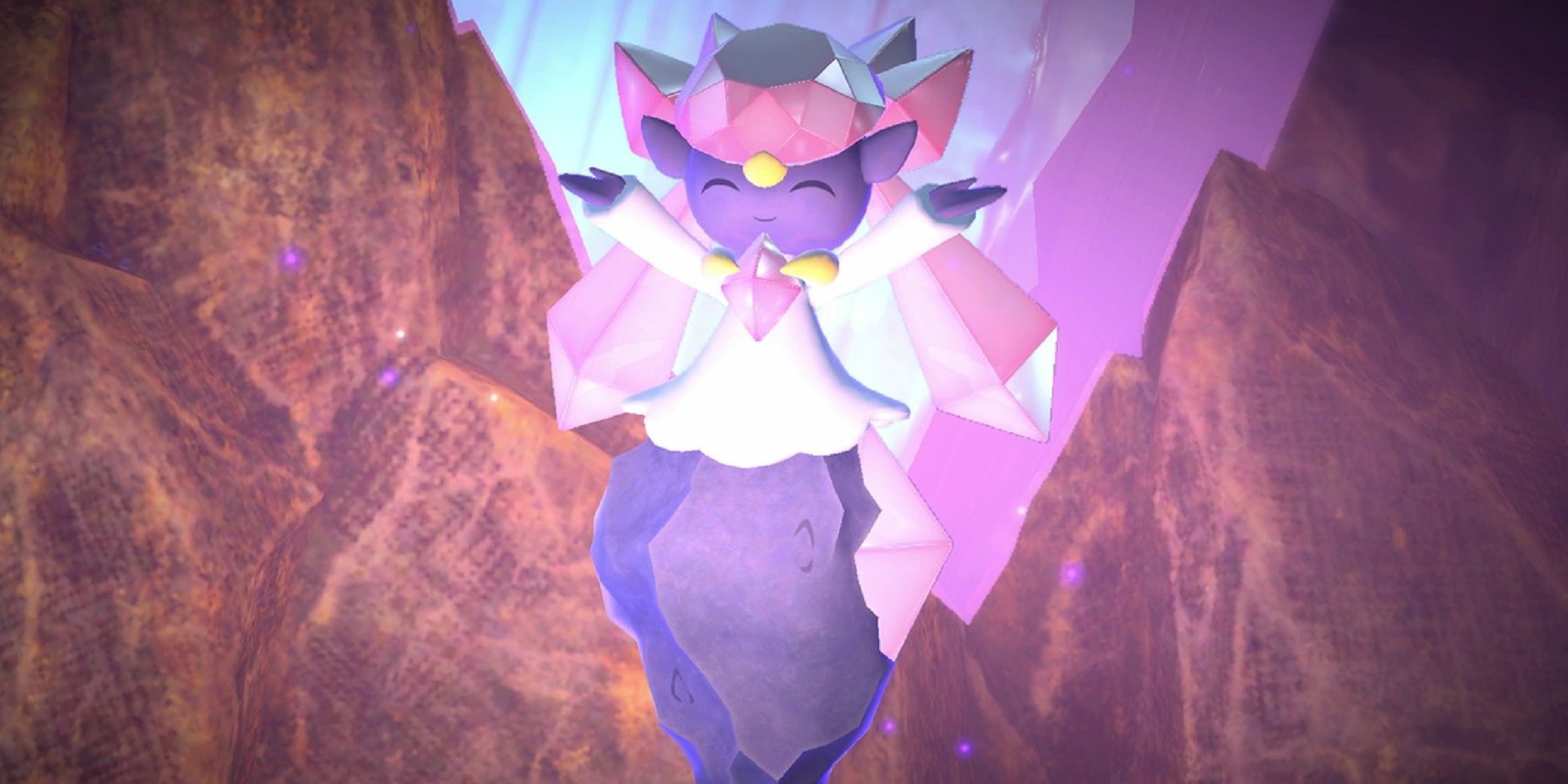 pokemon diancie posing in Pokemon Snap