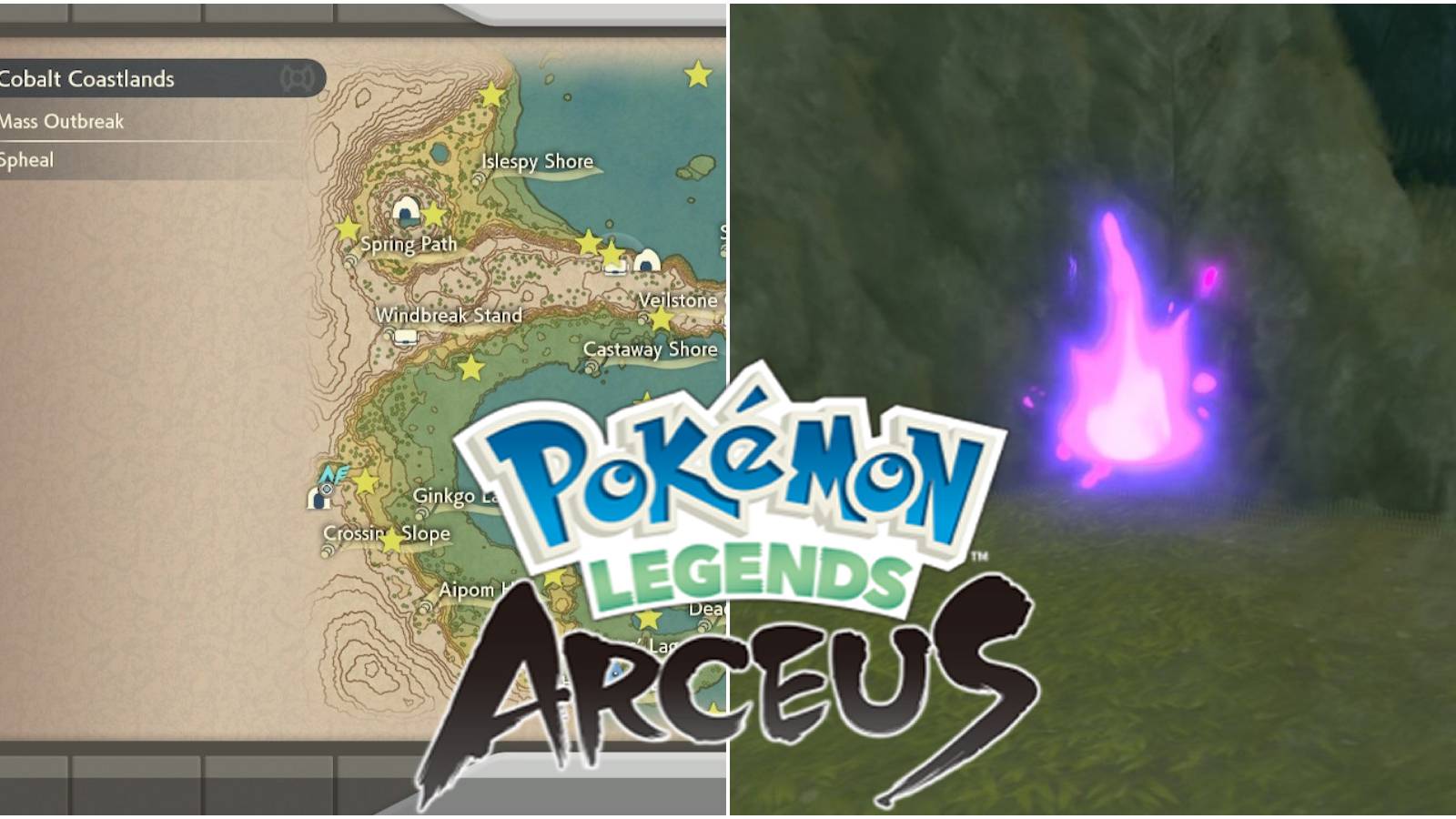pokemon legends arceus cobalt coastlands wisps