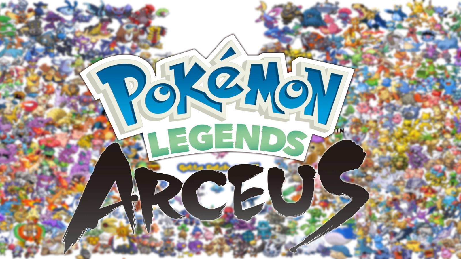 pokemon legends arceus logo group of pokemon