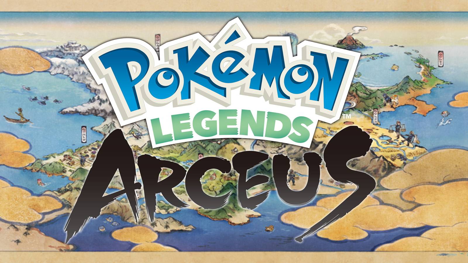 pokemon legends arceus hisui map and logo