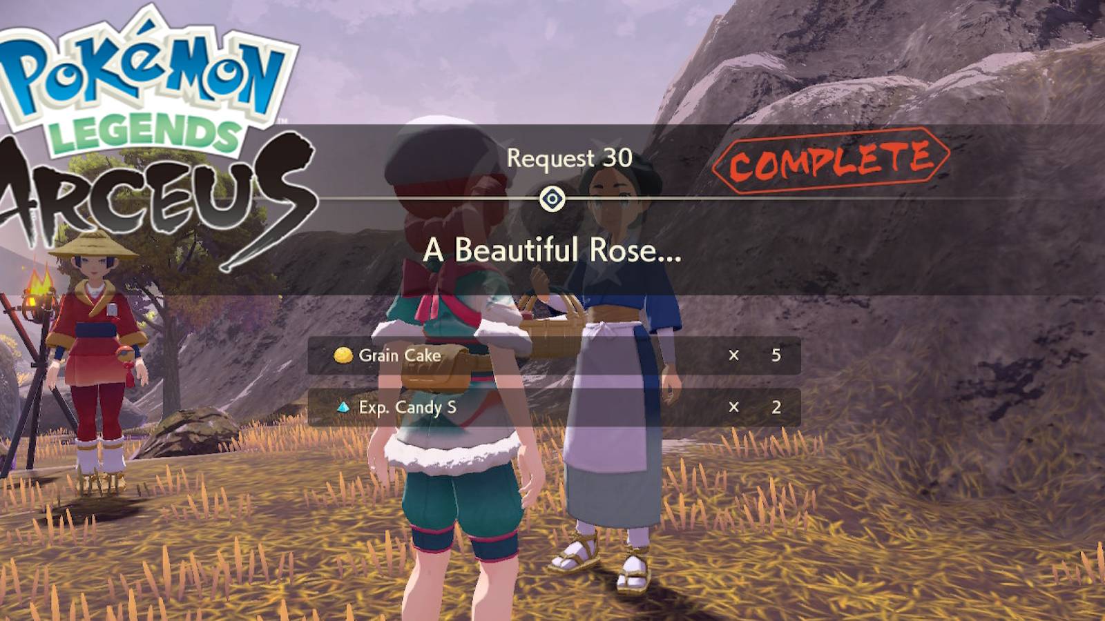 pokemon legends arceus request 30 mirelands camp